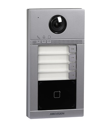 Stacja bramowa DS-KV8413-WME1/Flush IP Villa 2 gen. (4-abonentowa, RFID, WiFi, podtynkowa) Hikvision