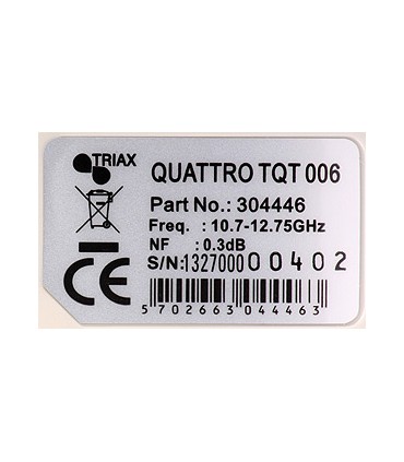 Konwerter satelitarny QUATRO TRIAX 400 Gold LNB