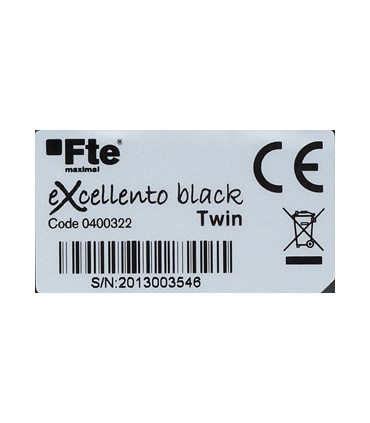 Konwerter satelitarny TWIN Fte Excellento Black 0,1 dB