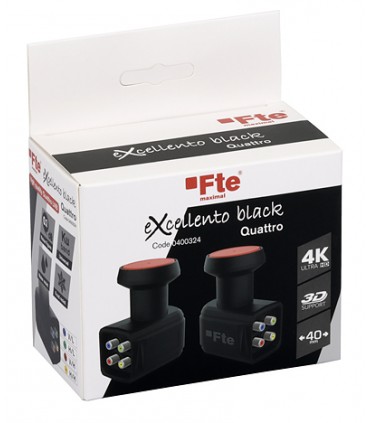 Konwerter satelitarny QUATRO Fte Excellento Black 0,1 dB
