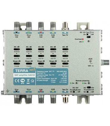 Wzmacniacz SA-51D klasa A Terra do multiswitchy 5-wejściowych