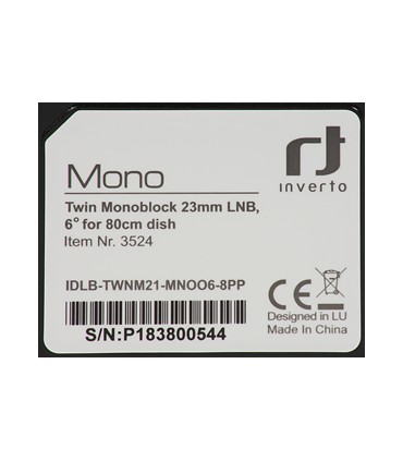 Konwerter satelitarny TWIN MONOBLOCK INVERTO BLACK PRO 0,2 dB