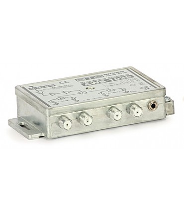Wzmacniacz antenowy wewnętrzny AWS-1036 SilverLine 1-wejście, 4 wyjścia regulowane