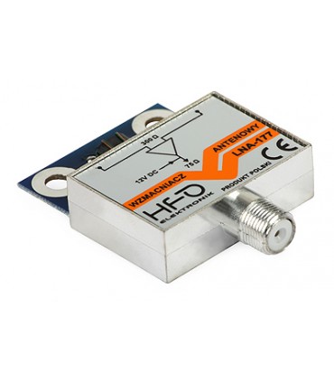 Wzmacniacz antenowy dopuszkowy LNA177-5G 27 dB z filtrem LTE 5G ekranowany