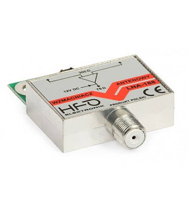 Wzmacniacz antenowy dopuszkowy LNA188-5G 32dB z filtrem LTE 5G ekranowany