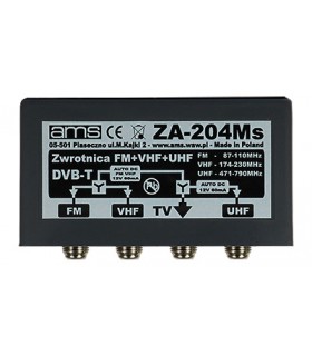 Zwrotnica antenowa ZA-204Ms FM/6-12/21-48/75