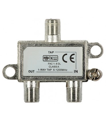 Odgałęźnik TV 1-krotny FAC-1-8 dB (5-1000MHz)