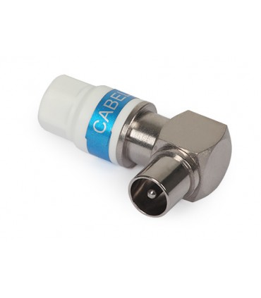 Wtyk kątowy IEC Cabelcon na przewód RG-6/Triset-113 "Self-Install"
