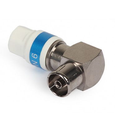 Gniazdo kątowe IEC Cabelcon na przewód RG-6/Triset-113 "Self-Install"