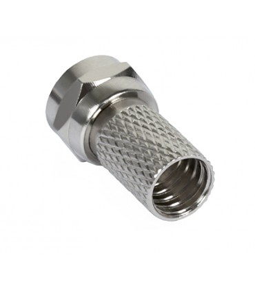 Złącze F nakręcane z uszczelką w środku 6,8 mm [100 szt.]