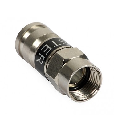 Złącze kompresyjne F MASTER na przewód RG-6 Tri-Shield, TRISET PLUS