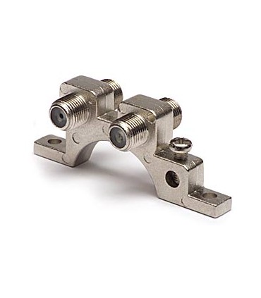 Przejście gniazdo F - gniazdo F podwójne do montażu na ścianie