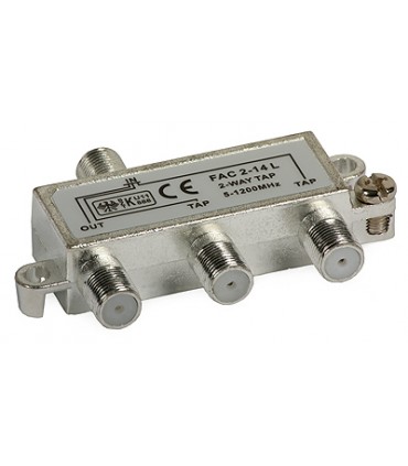 Odgałęźnik TV 2-krotny FAC-2-14 dB (5-1000MHz)