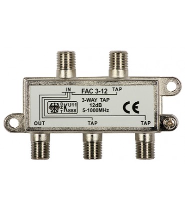 Odgałęźnik TV 3-krotny FAC-3-12 dB (5-1000MHz)