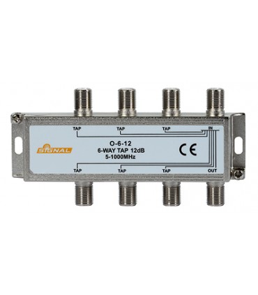Odgałęźnik TV 6-krotny O-6-12 dB (5-1000MHz)