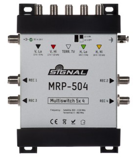 Multiswitch MRP-504 Signal 5/4 z pasywnym torem TV naziemnej