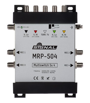 Multiswitch MRP-504 Signal 5/4 z pasywnym torem TV naziemnej
