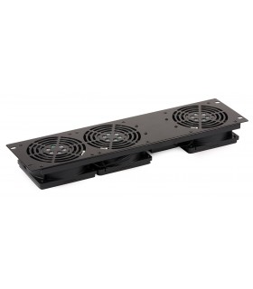 Panel wentylatorów do Szaf RACK (3 wiatraki) - montaż do szyn