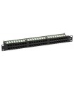 Patch Panel 1U, kat. 6, 48 portów RJ-45 + uchwyt na kable