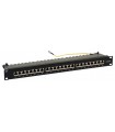 Patch Panel 0,5U, kat. 6A, FTP, 24 porty