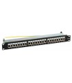 Patch Panel kat. 6, 24 porty RJ-45, FTP + uchwyt na kable