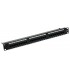 Patch Panel kat. 6 24 porty RJ-45 1U + uchwyt na kable