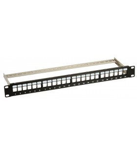 Patch Panel 24 porty Keystone do szafy RACK 19"