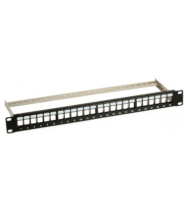 Patch Panel 24 porty Keystone do szafy RACK 19"