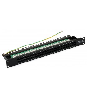 Patch Panel 50 portów 8P4C + uchwyt na kable