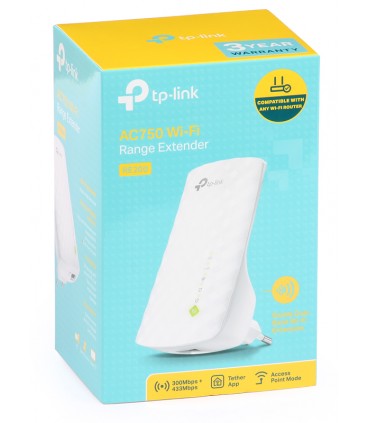 Wzmacniacz TP-LINK RE200 802.11b/g/n/ac AC750, Wall-Plug
