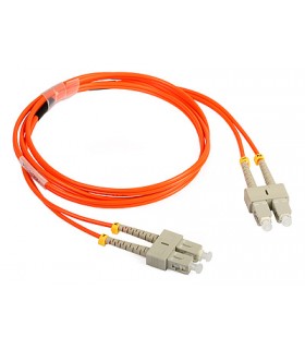 Patchcord wielomodowy ULTIMODE PC-019D 2xSC/UPC-2xSC/UPC, duplex OM2 1.5m