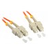 Patchcord wielomodowy ULTIMODE PC-019D 2xSC/UPC-2xSC/UPC, duplex OM2 1.5m