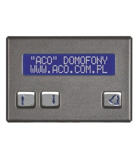 | CDN-230E | Elektroniczna, alfabetyczna lista lokatorów