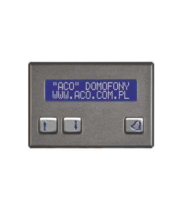 | CDN-230E | Elektroniczna, alfabetyczna lista lokatorów