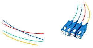 Zestaw pigtaili jednomodowych 4 szt. PG-51S1 SC/UPC G.657A1 1m czerwony, zielony, niebieski, żółty