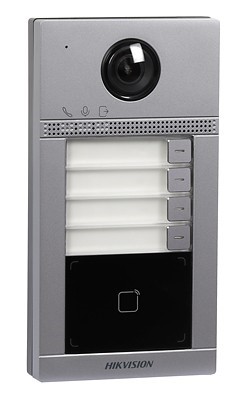 Stacja bramowa DS-KV8413-WME1(B)/Surface IP Villa 2 gen. (4-abonentowa, RFID, WiFi, natynkowa) Hikvision