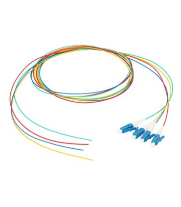 Zestaw pigtaili jednomodowych 4 szt. PG-55S1 LC/UPC G.657A1 1m czerwony, zielony, niebieski, żółty