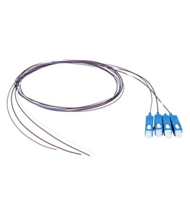 Zestaw pigtaili jednomodowych 4 szt. PG-51S1 SC/UPC G.657A1 1m biały, szary, brązowy, fioletowy