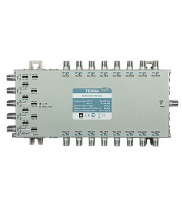 Multiswitch MV-932L TERRA klasa A, 9-wejściowy, 32-wyjściowy z aktywną naziemną - bez zasilacza