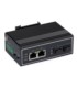 Switch przemysłowy PoE ULTIPOWER 322SFP mini 2xGE(2xPoE) 2xSFP(1000M) 802.3af/at HiPoE 180W PoE Auto-Check