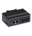 Switch przemysłowy PoE ULTIPOWER 322SFP mini 2xGE (2xPoE) 2xSFP (1000 M) 802.3af/at HiPoE 180 W PoE Auto-Check