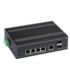 Switch przemysłowy PoE ULTIPOWER 152SFP 5xFE(4xPoE) 2xSFP(100M) 802.3af/at 120W PoE Auto-Check