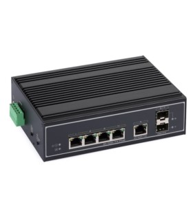 Switch przemysłowy PoE ULTIPOWER 152SFP 5xFE(4xPoE) 2xSFP(100M) 802.3af/at 120W PoE Auto-Check