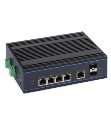 Switch przemysłowy PoE ULTIPOWER 352SFP 4xGE(4xPoE), 1xGE (PD), 2xSFP 802.3af/at 120W, PoE Auto-Check, Funkcja PD