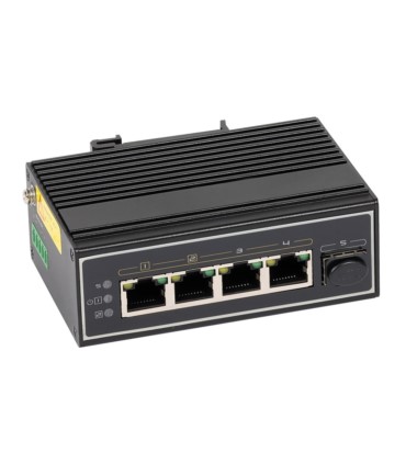 Switch przemysłowy PoE ULTIPOWER 341SFP 4xGE(2x PoE 802.3bt/at/af 90W, 2x PoE 802.3af/at), 1xSFP