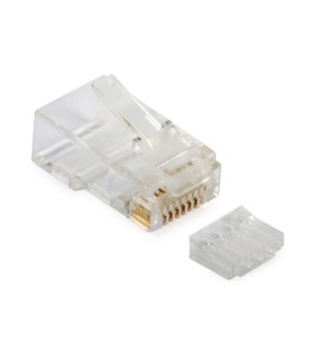Wtyk modularny RJ-45 8PIN, kat. 6 na drut - opakowanie 100 szt.
