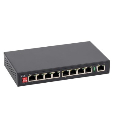 Switch PoE ULTIPOWER 0098af 9xFE(8xPoE) 802.3af 124W
