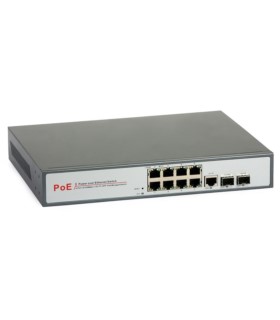 Switch PoE ULTIPOWER 0288af 8xFE(8xPoE) 1xGE 2xSFP 802.3af 124W