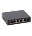 Switch PoE ULTIPOWER 0154afat 4xFE(4xPoE) 1xGE 1xSFP 802.3af/at 65W