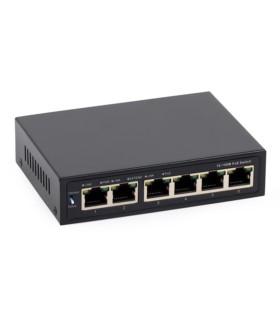 Switch PoE ULTIPOWER 0064afat 6xFE(4xPoE), 802.3af/at 65W